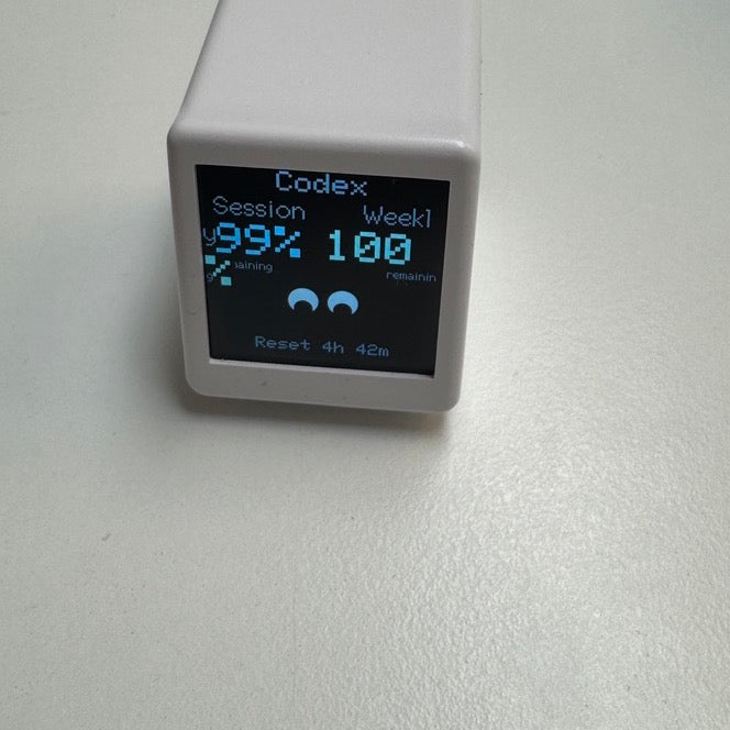 Customer desk photo with Vibe TV showing visible usage limits